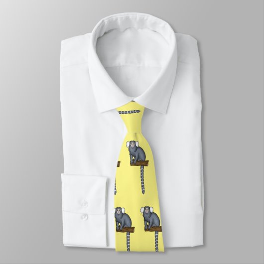 Cravate Illustration marmoset commune (Attaché)