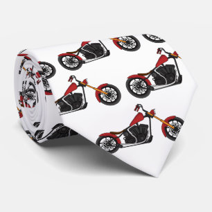 Cravate Illustration motocyclette de style hélicoïdal