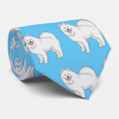 Cravate Illustration Samoyed dog (Roulé)