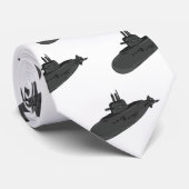 Cravate Illustration sous-marine (Roulé)