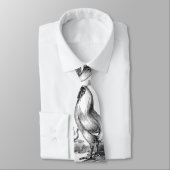 Cravate Illustration vintage de coq (Attaché)