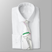 Cravate Illustration White Lilies (Attaché)