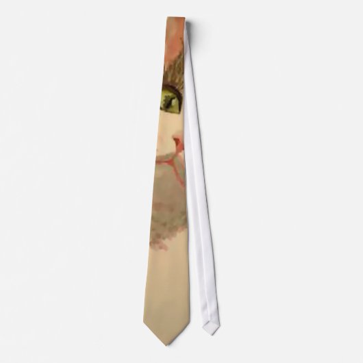 Cravate I'm All Ears : Calico Cat Portrait (Devant)