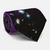 Cravate Image de l'espace d'amas de galaxies pourpre (Roulé)