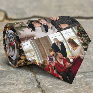 Cravate Image de Noël personnalisée avec photo de famille