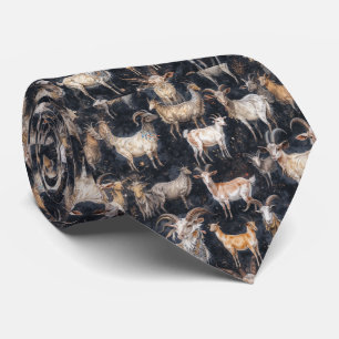 Cravate Imaginaire amusant Chèvre ferme animal