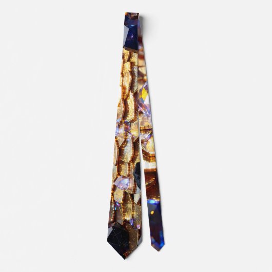 Cravate Imaginaire de luxe Gemstone Abstrait (Devant)