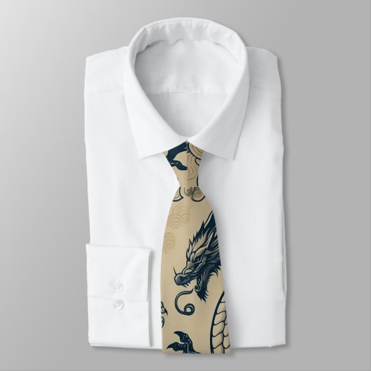Cravate Imaginaire Dragons antiques (Attaché)