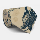 Cravate Imaginaire Dragons antiques (Roulé)