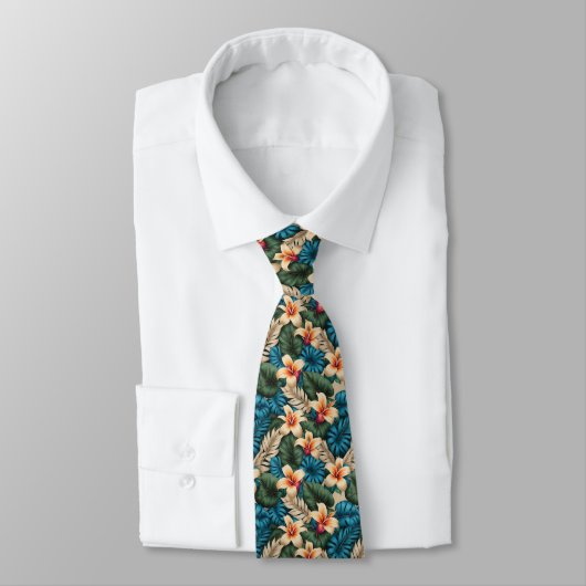 Cravate Imaginaire floral tropical (Attaché)