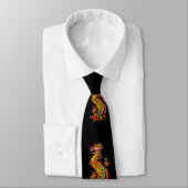 Cravate Imaginaire psychédélique Dragon fractal exotique P (Attaché)