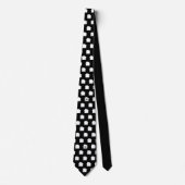 Cravate Immobiliers de monogramme d'architecte noir (Devant)