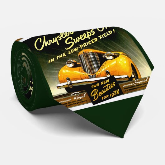 Cravate Impression 1938 Chrysler Sweeps On (Roulé)
