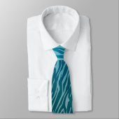 Cravate Impression Aqua Ombre Zebra (Attaché)
