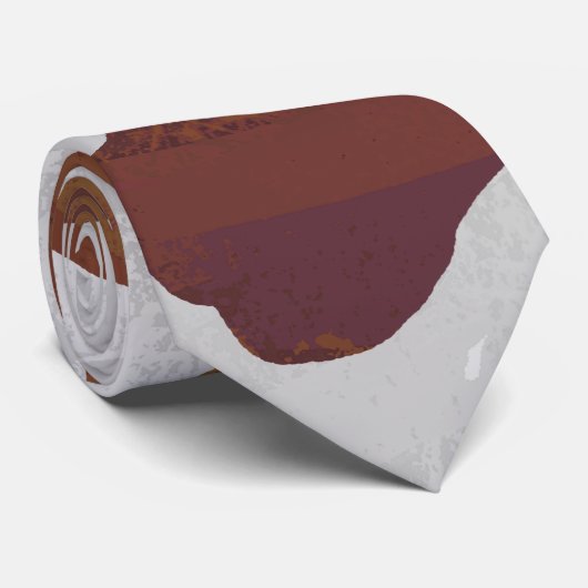 Cravate Impression Brown et blanche de vache (Roulé)