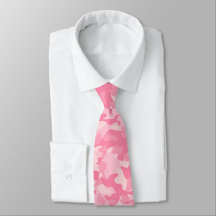 Cravate Impression Camo rose fille mignonne