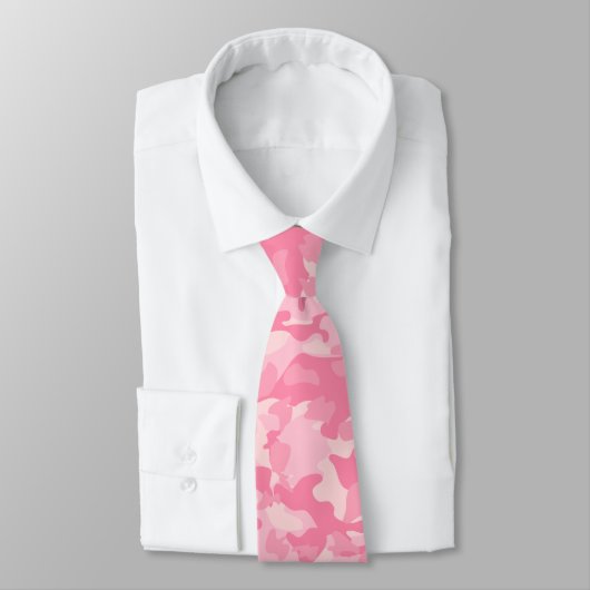 Cravate Impression Camo rose fille mignonne (Attaché)