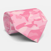 Cravate Impression Camo rose fille mignonne (Roulé)