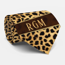 Impression Cheetah avec Monogramme