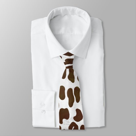 Cravate Impression de chocolat léopard (Attaché)