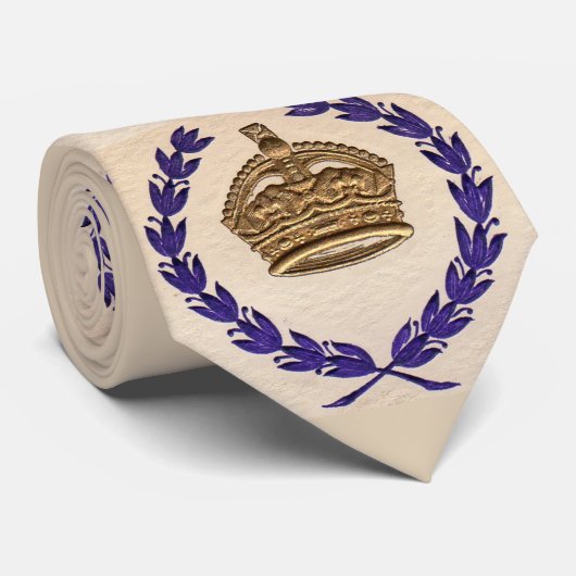 Cravate impression de couronne et de garland (Roulé)