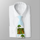 Cravate impression de jardin (Attaché)