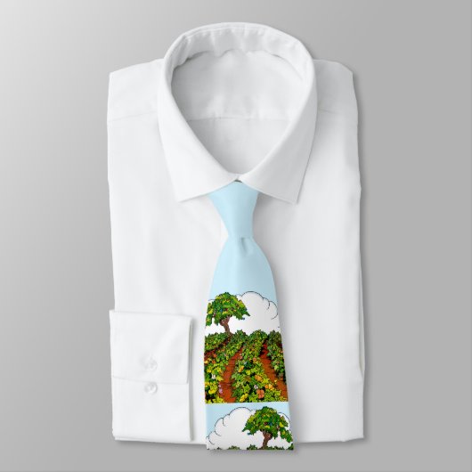 Cravate impression de jardin (Attaché)