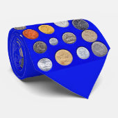Cravate impression de pièces étrangères (Roulé)