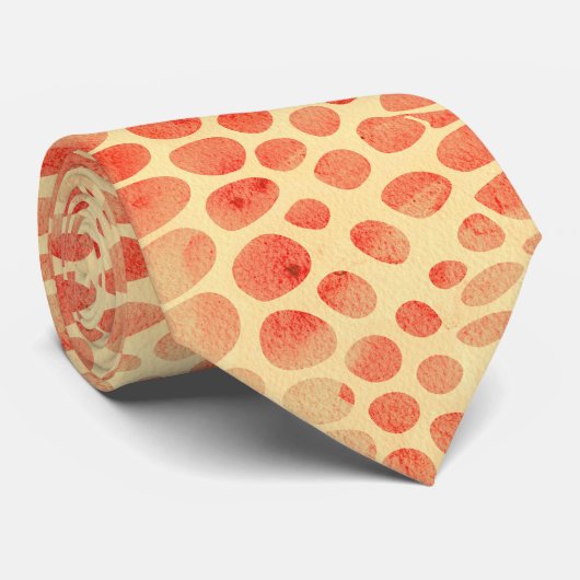 Cravate Impression de serpent aquarelle (Roulé)