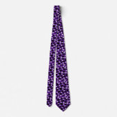 Cravate Impression De Vache Sur Purple, (Dos)