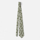 Cravate Impression de vache verte Sage (Dos)