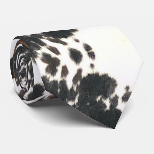 Cravate impression de vaches (Roulé)