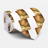 Cravate Impression des fleurs reflétées (Roulé)