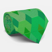 Cravate Impression diamant moderne du milieu du siècle, Ja (Roulé)