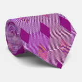 Cravate Impression Diamant Moderne Du Milieu Du Siècle, Vi (Roulé)