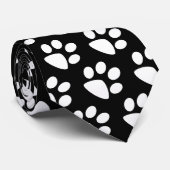 Cravate Impression du pied de l'animal. CUSTOMAZE Arrière (Roulé)