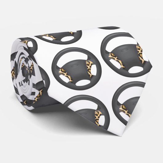 Cravate Impression Jaguar (Roulé)