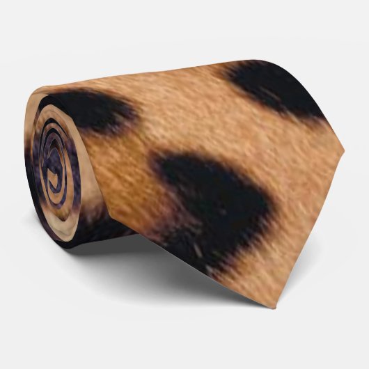 Cravate Impression Jaguar (Roulé)
