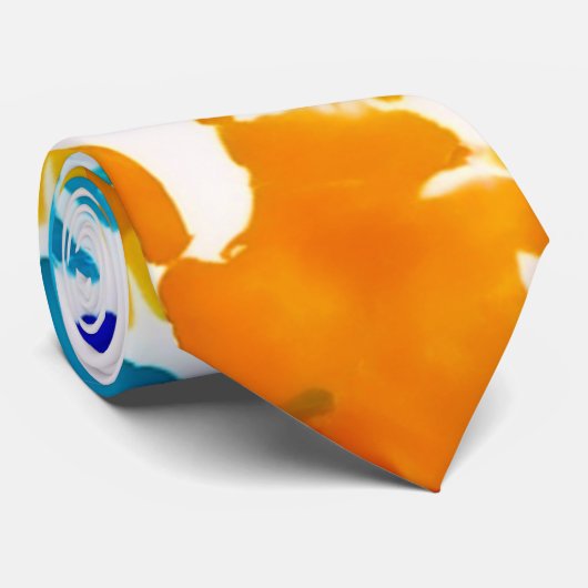 Cravate Impression manuelle colorée (Roulé)