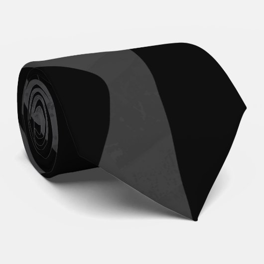 Cravate Impression noire et grise Zebra (Roulé)