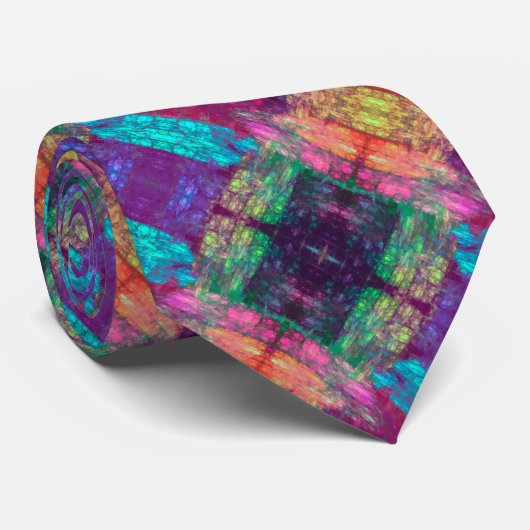 Cravate Impression Rainbow (Roulé)