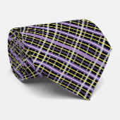 Cravate Impression Tartan Plaid (Roulé)