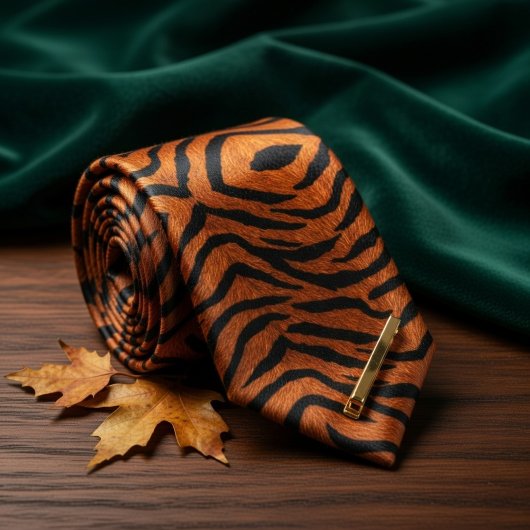 Cravate Impression tigre