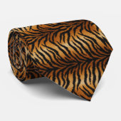 Cravate Impression tigre (Roulé)