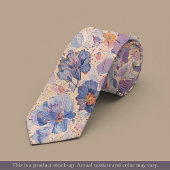 Cravate Impressionist Floral Light Brushstroke Necktie