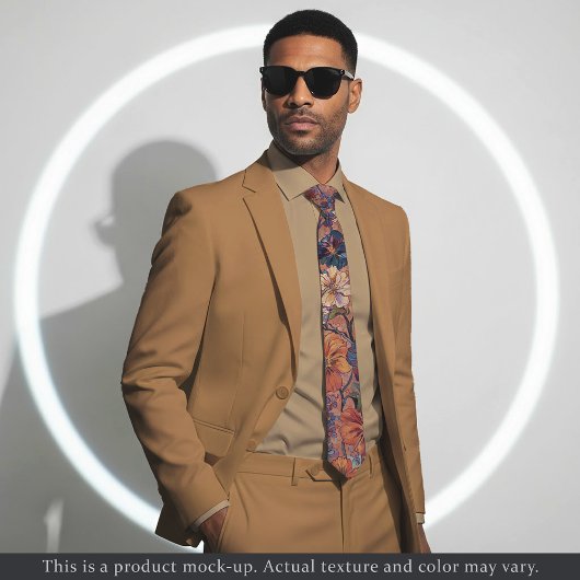 Cravate Impressionist Floral Medley Necktie