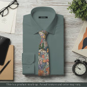 Cravate Impressionist Floral Tapestry Necktie