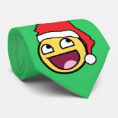 Cravate impressionnante de Père Noël de visage (Roulé)