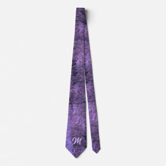 Cravate Impressionnisme avec monogramme (Devant)