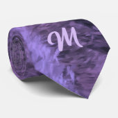 Cravate Impressionnisme avec monogramme (Roulé)